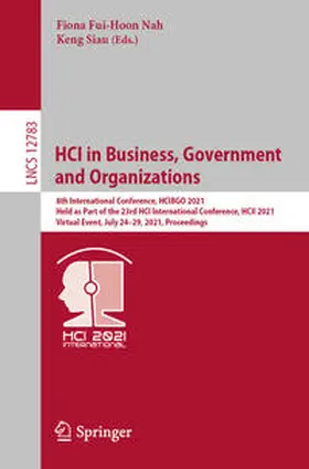 Nah / Siau |  HCI in Business, Government and Organizations | eBook | Sack Fachmedien