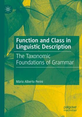 Perini |  Function and Class in Linguistic Description | Buch |  Sack Fachmedien