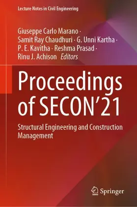 Marano / Ray Chaudhuri / Achison |  Proceedings of SECON'21 | Buch |  Sack Fachmedien