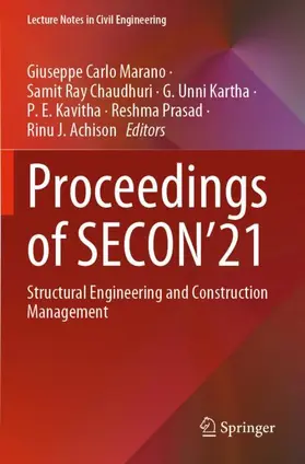 Marano / Ray Chaudhuri / Achison |  Proceedings of SECON'21 | Buch |  Sack Fachmedien