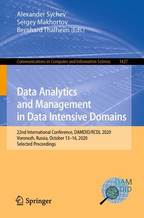 Sychev / Thalheim / Makhortov |  Data Analytics and Management in Data Intensive Domains | Buch |  Sack Fachmedien