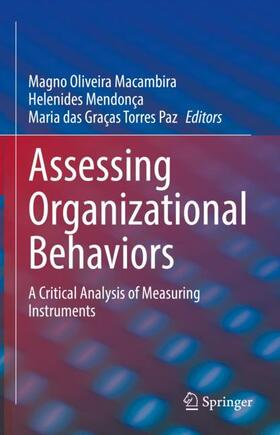 Macambira / Paz / Mendonça |  Assessing Organizational Behaviors | Buch |  Sack Fachmedien