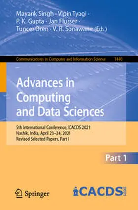 Singh / Tyagi / Gupta |  Advances in Computing and Data Sciences | eBook | Sack Fachmedien