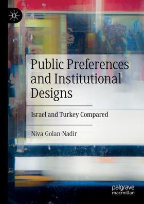 Golan-Nadir |  Public Preferences and Institutional Designs | Buch |  Sack Fachmedien