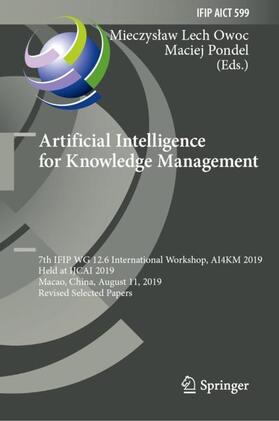 Pondel / Owoc |  Artificial Intelligence for Knowledge Management | Buch |  Sack Fachmedien