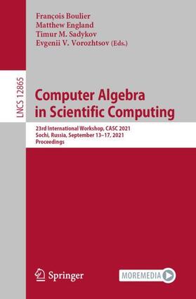 Boulier / Vorozhtsov / England |  Computer Algebra  in Scientific Computing | Buch |  Sack Fachmedien
