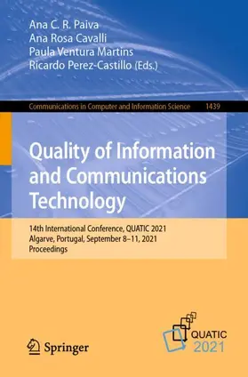 Paiva / Pérez-Castillo / Cavalli |  Quality of Information and Communications Technology | Buch |  Sack Fachmedien