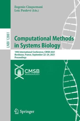 Paulevé / Cinquemani |  Computational Methods in Systems Biology | Buch |  Sack Fachmedien