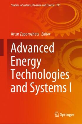 Zaporozhets |  Advanced Energy Technologies and Systems I | Buch |  Sack Fachmedien