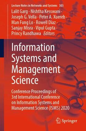 Garg / Kesswani / Vella |  Information Systems and Management Science | Buch |  Sack Fachmedien