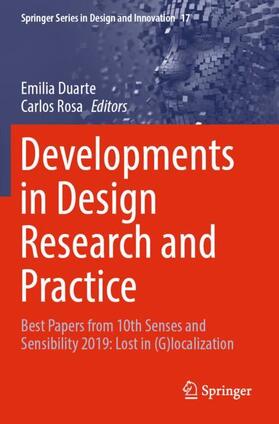 Rosa / Duarte |  Developments in Design Research and Practice | Buch |  Sack Fachmedien