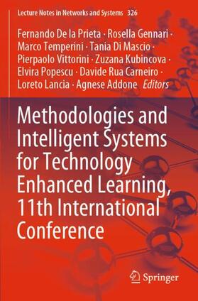 De la Prieta / Vittorini / Gennari |  Methodologies and Intelligent Systems for Technology Enhanced Learning, 11th International Conference | Buch |  Sack Fachmedien