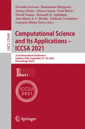 Gervasi / Murgante / Torre |  Computational Science and Its Applications – ICCSA 2021 | eBook | Sack Fachmedien