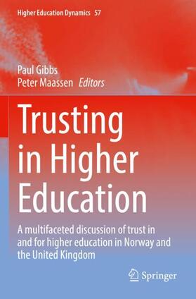 Maassen / Gibbs |  Trusting in Higher Education | Buch |  Sack Fachmedien