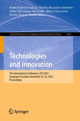 Valencia-García / Bucaram-Leverone / Jácome-Murillo |  Technologies and Innovation | Buch |  Sack Fachmedien