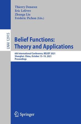 Denœux / Pichon / Lefèvre |  Belief Functions: Theory and Applications | Buch |  Sack Fachmedien