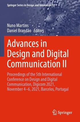 Brandão / Martins |  Advances in Design and Digital Communication II | Buch |  Sack Fachmedien