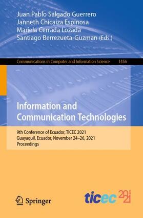 Salgado Guerrero / Berrezueta-Guzman / Chicaiza Espinosa |  Information and Communication Technologies | Buch |  Sack Fachmedien