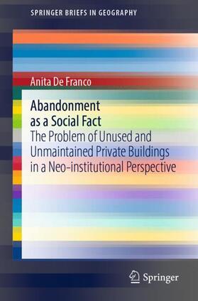 De Franco |  Abandonment as a Social Fact | Buch |  Sack Fachmedien