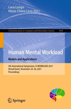 Leva / Longo |  Human Mental Workload: Models and Applications | Buch |  Sack Fachmedien