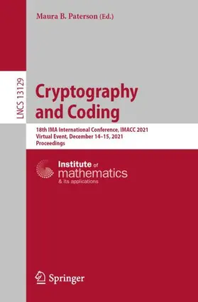 Paterson |  Cryptography and Coding | Buch |  Sack Fachmedien