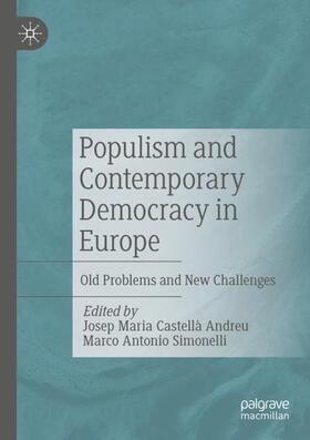 Simonelli / Castellà Andreu |  Populism and Contemporary Democracy in Europe | Buch |  Sack Fachmedien