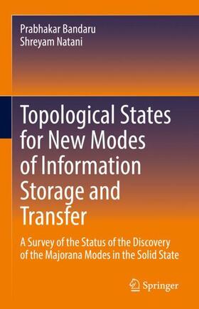 Natani / Bandaru |  Topological States for New Modes of Information Storage and Transfer | Buch |  Sack Fachmedien