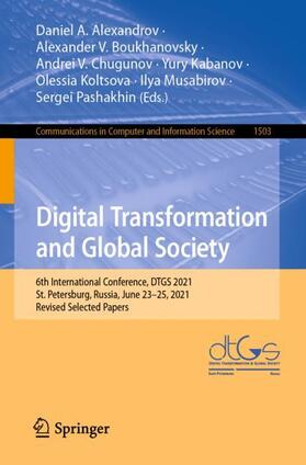 Alexandrov / Boukhanovsky / Chugunov |  Digital Transformation and Global Society | Buch |  Sack Fachmedien