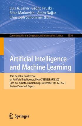 Leiva / Pruski / Schommer |  Artificial Intelligence and Machine Learning | Buch |  Sack Fachmedien