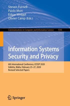 Furnell / Camp / Mori |  Information Systems Security and Privacy | Buch |  Sack Fachmedien