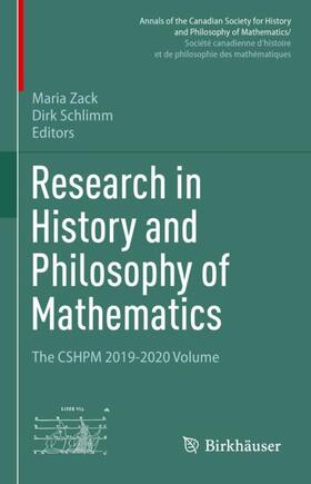 Schlimm / Zack |  Research in History and Philosophy of Mathematics | Buch |  Sack Fachmedien