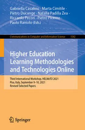 Casalino / Cimitile / Ducange |  Higher Education Learning Methodologies and Technologies Online | eBook | Sack Fachmedien