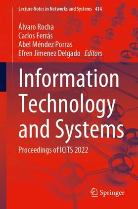 Rocha / Jimenez Delgado / Ferrás |  Information Technology and Systems | Buch |  Sack Fachmedien