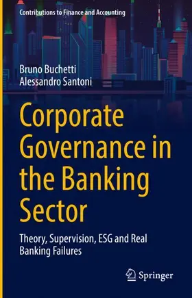 Santoni / Buchetti |  Corporate Governance in the Banking Sector | Buch |  Sack Fachmedien