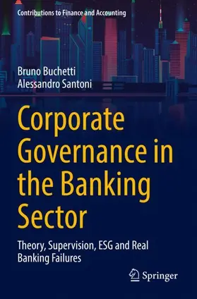 Santoni / Buchetti |  Corporate Governance in the Banking Sector | Buch |  Sack Fachmedien