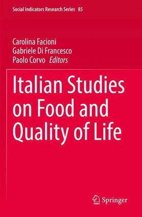 Facioni / Corvo / Di Francesco |  Italian Studies on Food and Quality of Life | Buch |  Sack Fachmedien