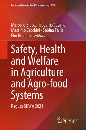 Biocca / Cavallo / Romano |  Safety, Health and Welfare in Agriculture and Agro-food Systems | Buch |  Sack Fachmedien