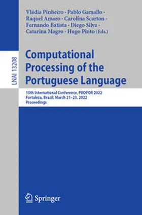 Pinheiro / Gamallo / Amaro |  Computational Processing of the Portuguese Language | eBook | Sack Fachmedien