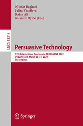 Baghaei / Vassileva / Ali |  Persuasive Technology | eBook | Sack Fachmedien