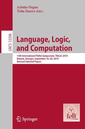Zinova / Özgün |  Language, Logic, and Computation | Buch |  Sack Fachmedien