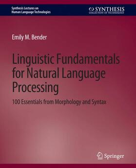Bender |  Linguistic Fundamentals for Natural Language Processing | Buch |  Sack Fachmedien
