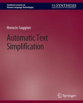 Saggion |  Automatic Text Simplification | Buch |  Sack Fachmedien