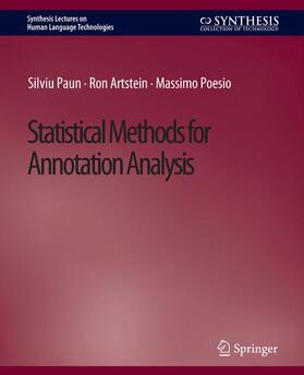 Paun / Poesio / Artstein |  Statistical Methods for Annotation Analysis | Buch |  Sack Fachmedien