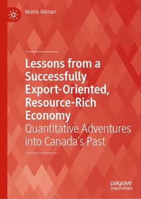 Altman |  Lessons from a Successfully Export-Oriented, Resource-Rich Economy | Buch |  Sack Fachmedien