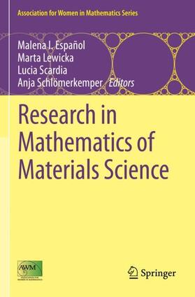 Español / Schlömerkemper / Lewicka |  Research in Mathematics of Materials Science | Buch |  Sack Fachmedien