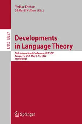 Diekert / Volkov |  Developments in Language Theory | eBook | Sack Fachmedien