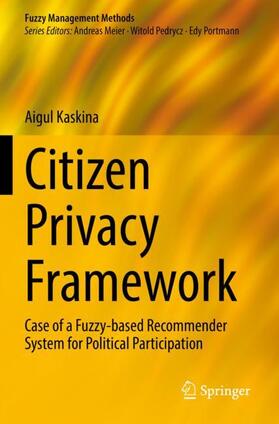 Kaskina |  Citizen Privacy Framework | Buch |  Sack Fachmedien