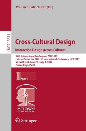 Rau |  Cross-Cultural Design. Interaction Design Across Cultures | Buch |  Sack Fachmedien