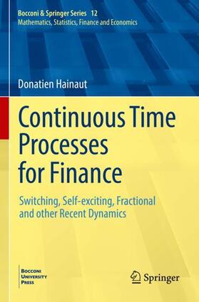 Hainaut |  Continuous Time Processes for Finance | Buch |  Sack Fachmedien