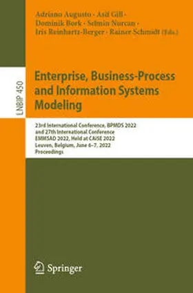 Augusto / Gill / Bork |  Enterprise, Business-Process and Information Systems Modeling | eBook | Sack Fachmedien